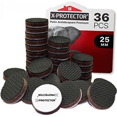 X-Protector Anti-slip Pad 36 stuks 25 mm Premium rubberen pads Antislip glijders – rubberen pads – ideaal voor bevestiging van meubels X-Protector Anti-slip Pad 36 stuks 25 mm Premium rubberen pads Antislip glijders – rubberen pads – ideaal voor bevestiging van meubels