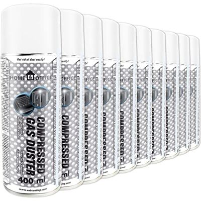 AABCOOLING Home&Office Luchtspray, 10 x 400 ml, stofverwijderaar, tablet, gas, duster, 400 ml, K4, computerstofzuiger, computerreiniger, kleine benodigdheden BE AABCOOLING Home&Office Luchtspray, 10 x 400 ml, stofverwijderaar, tablet, gas, duster, 400 ml, K4, computerstofzuiger, computerreiniger, kleine benodigdheden BE