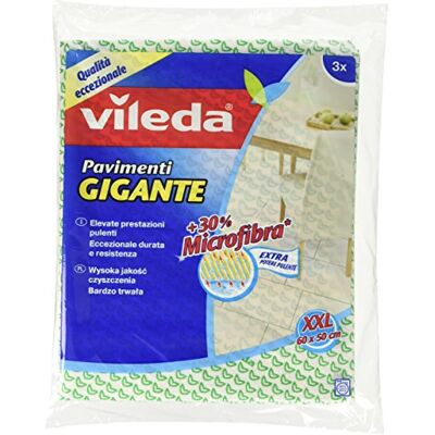 Vileda Vloerdoek, wit, reus, 3 stuks Vileda Vloerdoek, wit, reus, 3 stuks