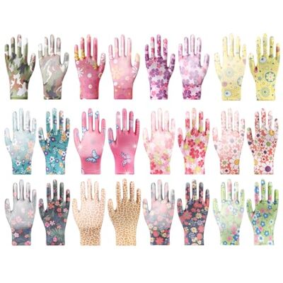 HDGSAFD 12 paar waterdichte tuinhandschoenen voor dames, lichte reinigingshandschoenen HDGSAFD 12 paar waterdichte tuinhandschoenen voor dames, lichte reinigingshandschoenen