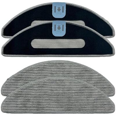NIYATA 4 stuks vervangende doekjes voor iRobot Roomba Combo i5, i5+, j5, j5+ robotstofzuiger herbruikbare accessoires, wasbaar, herbruikbare microvezel reinigingspads NIYATA 4 stuks vervangende doekjes voor iRobot Roomba Combo i5, i5+, j5, j5+ robotstofzuiger herbruikbare accessoires, wasbaar, herbruikbare microvezel reinigingspads