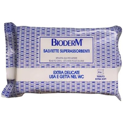 BIODERM BIODERMOCOSMETICI Bioderm Intime-doekjes – wegwerpdoekjes – voor intieme hygiëne en stomische hygiëne – super absorberend – extra zacht – wegwerpbaar in het toilet – 100% biologisch afbreekbaar – 30 stuks (20 x 30 cm) BIODERM BIODERMOCOSMETICI Bioderm Intime-doekjes – wegwerpdoekjes – voor intieme hygiëne en stomische hygiëne – super absorberend – extra zacht – wegwerpbaar in het toilet – 100% biologisch afbreekbaar – 30 stuks (20 x 30 cm)