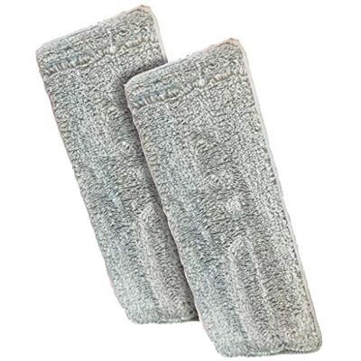Sauber Meister Groene doekjes voor Smart MOP Compact bezem, grijs, 2 stuks Sauber Meister Groene doekjes voor Smart MOP Compact bezem, grijs, 2 stuks