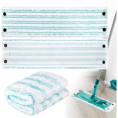 GIBOHOM Set van 3 vervangende dweilpads voor Leifheit Combi/Clean Twist M Micro Duo mop, microvezel, geschikt voor alle vloertypes GIBOHOM Set van 3 vervangende dweilpads voor Leifheit Combi/Clean Twist M Micro Duo mop, microvezel, geschikt voor alle vloertypes