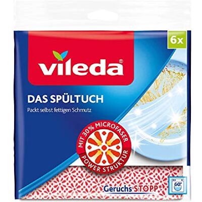 Vileda 6 theedoeken 34 x 34 cm Vileda 6 theedoeken 34 x 34 cm