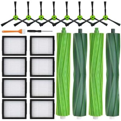 APZOVO Vervangende accessoireset voor iRobot Roomba i7 i7+ i7 Plus /i3 i3+ /i4 i4+ /i6 i6+ /i8 i8+ /j7 j7+ /E5 /E6 /E7/Combo i5 i5+ / j5 j5+, 4 rubberen borstels, 8 filters. 8 filters. spazzole APZOVO Vervangende accessoireset voor iRobot Roomba i7 i7+ i7 Plus /i3 i3+ /i4 i4+ /i6 i6+ /i8 i8+ /j7 j7+ /E5 /E6 /E7/Combo i5 i5+ / j5 j5+, 4 rubberen borstels, 8 filters. 8 filters. spazzole