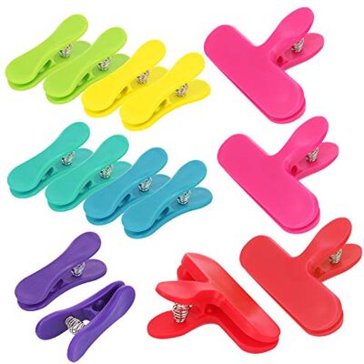 com-four ® 14 x sluitclips voor zakken – kunststof afdichtingsclips – zakclips voor het afdichten en vers houden van dingen (14 stuks 7 kleuren) com-four ® 14 x sluitclips voor zakken – kunststof afdichtingsclips – zakclips voor het afdichten en vers houden van dingen (14 stuks 7 kleuren)