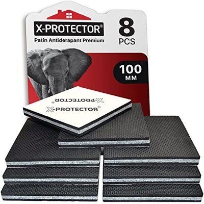 X-Protector Antislippads 8 stuks 100 mm Premium rubberen pads Antislip glijders – rubberen pads – ideaal voor bevestiging van meubels X-Protector Antislippads 8 stuks 100 mm Premium rubberen pads Antislip glijders – rubberen pads – ideaal voor bevestiging van meubels