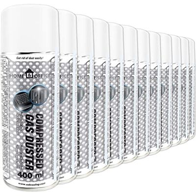 AABCOOLING Luchtbom 12 x 400 ml, stofverwijderaar in spray Home&Office Gas Duster 400 ml K4, stofzuigers voor computers, laat geen sporen achter, persluchtfles BE AABCOOLING Luchtbom 12 x 400 ml, stofverwijderaar in spray Home&Office Gas Duster 400 ml K4, stofzuigers voor computers, laat geen sporen achter, persluchtfles BE