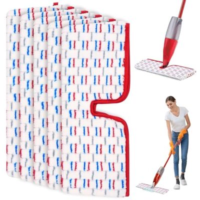GIBOHOM Set van 5 mop compatibel met Vileda 1-2 Spraymax Herbruikbare reservehoes Compatibel met Vileda mop Microvezel Voor alle harde vloeren GIBOHOM Set van 5 mop compatibel met Vileda 1-2 Spraymax Herbruikbare reservehoes Compatibel met Vileda mop Microvezel Voor alle harde vloeren