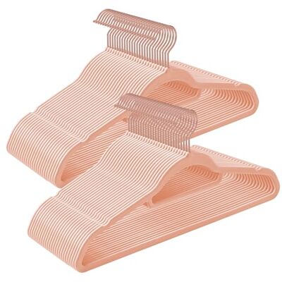SONGMICS CRF21PK50 Kleerhangers van fluweel, antislip, voor kleding, met stropdasstang en 360° draaibare haak, ruimtebesparend, 0,6 cm dik, 43,5 cm lang, voor broeken, goud, 50 stuks SONGMICS CRF21PK50 Kleerhangers van fluweel, antislip, voor kleding, met stropdasstang en 360° draaibare haak, ruimtebesparend, 0,6 cm dik, 43,5 cm lang, voor broeken, goud, 50 stuks