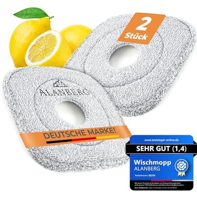 ALANBERG Microvezelpads 2 stuks – vervanging voor bezems en emmers Gen1 & Gen2 – herbruikbaar voor alle harde vloeren ALANBERG Microvezelpads 2 stuks – vervanging voor bezems en emmers Gen1 & Gen2 – herbruikbaar voor alle harde vloeren