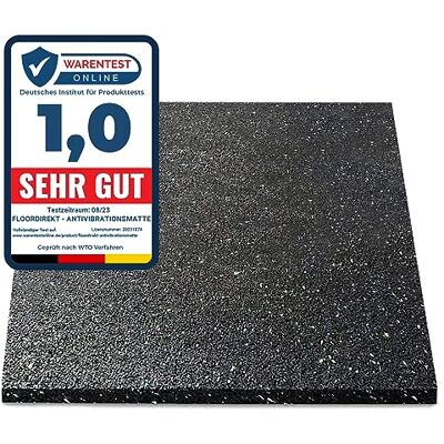Floordirekt Anti-trillingsmat 60 x 60 cm Made in Germany voor wasmachine, droger enz. op maat te snijden in 4 lagen (60 x 60 x 2 cm) Floordirekt Anti-trillingsmat 60 x 60 cm Made in Germany voor wasmachine, droger enz. op maat te snijden in 4 lagen (60 x 60 x 2 cm)
