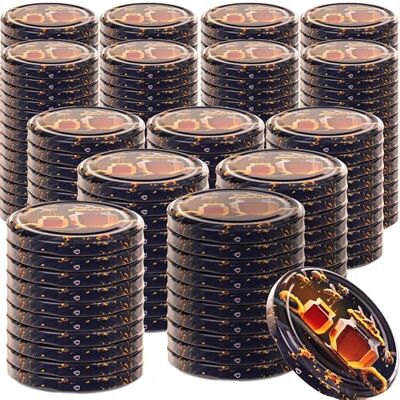 KADAX 200 stuks schroefdeksel met diameter van 82 mm, metalen twist-off-deksel, reservedeksel voor inmaakpotten en weckpotten, honing zwart KADAX 200 stuks schroefdeksel met diameter van 82 mm, metalen twist-off-deksel, reservedeksel voor inmaakpotten en weckpotten, honing zwart