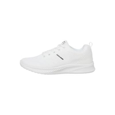 Jack & Jones Croxley Knit herensneakers, glanzend wit, 46 EU 46 EU Jack & Jones Croxley Knit herensneakers, glanzend wit, 46 EU 46 EU