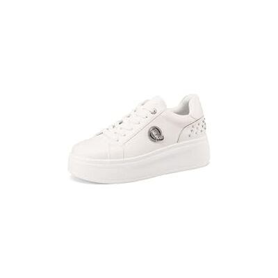 QUEEN HELENA Platform damessneakers met strass X31-11, Wit., 37 EU 37 EU QUEEN HELENA Platform damessneakers met strass X31-11, Wit., 37 EU 37 EU