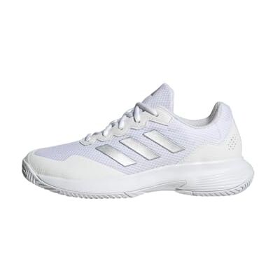 Adidas Gamecourt 2W damessneakers, Ftwr White Silver Met Ftwr White, 38,5 EU, Ftwr Wit Zilver Met Ftwr Wit 38 2/3 EU Adidas Gamecourt 2W damessneakers, Ftwr White Silver Met Ftwr White, 38,5 EU, Ftwr Wit Zilver Met Ftwr Wit 38 2/3 EU