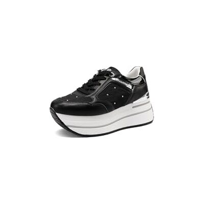 QUEEN HELENA Platform damessneakers X34-47, X34 49 Zwart, 35 EU 35 EU QUEEN HELENA Platform damessneakers X34-47, X34 49 Zwart, 35 EU 35 EU