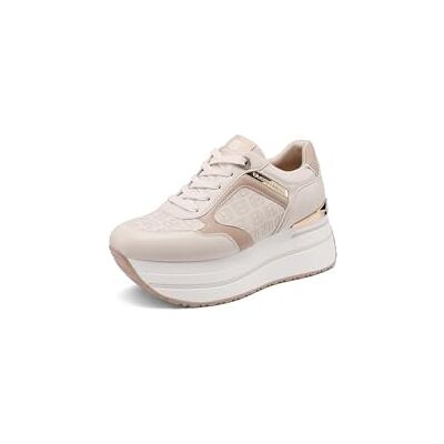 QUEEN HELENA Platform damessneakers X34-47, Beige, 39 EU 39 EU QUEEN HELENA Platform damessneakers X34-47, Beige, 39 EU 39 EU