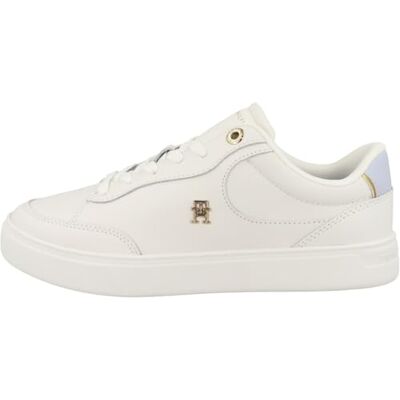 Tommy Hilfiger Essential Chic Court Fw0fw08322 damessneakers, ecru wit, briesblauw, 41 EU 41 EU Tommy Hilfiger Essential Chic Court Fw0fw08322 damessneakers, ecru wit, briesblauw, 41 EU 41 EU