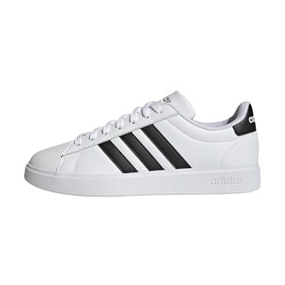 Adidas Grand Court 2.0 Shoes Sneakers voor heren, Cloud White / Core Black / Cloud White 38 EU Adidas Grand Court 2.0 Shoes Sneakers voor heren, Cloud White / Core Black / Cloud White 38 EU