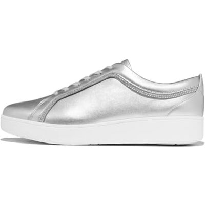 Fitflop Rally Crystal-trim Leather Sneakers voor dames 38.5 EU Fitflop Rally Crystal-trim Leather Sneakers voor dames 38.5 EU