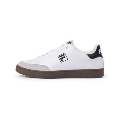 Fila Courtbay Sneakers voor heren, Wit Zwart 41 EU Fila Courtbay Sneakers voor heren, Wit Zwart 41 EU