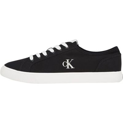 Calvin Klein Ess Vulc Low Mg Canvas Ym0ym01209 Lage sneakers voor heren, Zwart Ck zwart glanzend wit, 39.5 EU 39.5 EU Calvin Klein Ess Vulc Low Mg Canvas Ym0ym01209 Lage sneakers voor heren, Zwart Ck zwart glanzend wit, 39.5 EU 39.5 EU