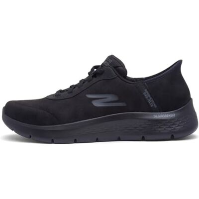 Skechers Go Walk Flex-Smooth Motion Sneaker Handsfree instapschoenen voor heren, zwart, 45 EU 44.5 EU Skechers Go Walk Flex-Smooth Motion Sneaker Handsfree instapschoenen voor heren, zwart, 45 EU 44.5 EU