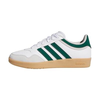 Adidas Uniseks HOOPS 4.0 schoenen, Ftwr Wit/Collegiate Green/GUM 3, 43 1/3 EU 43 1/3 EU Adidas Uniseks HOOPS 4.0 schoenen, Ftwr Wit/Collegiate Green/GUM 3, 43 1/3 EU 43 1/3 EU