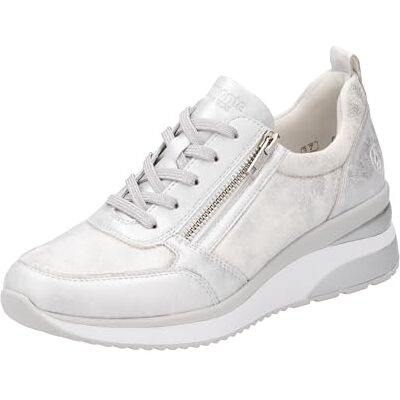 Remonte D2401 lage sneakers voor dames, losse zool, platina zilver, 93, 42 EU 42 EU Remonte D2401 lage sneakers voor dames, losse zool, platina zilver, 93, 42 EU 42 EU