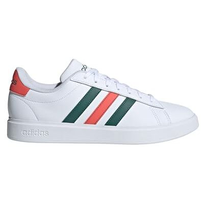 Adidas Grand Court 2.0 herensneakers, Cloud White Collegiate Green Preloved Scarlet, 43 1/3 EU 43 1/3 EU Adidas Grand Court 2.0 herensneakers, Cloud White Collegiate Green Preloved Scarlet, 43 1/3 EU 43 1/3 EU