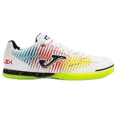 Joma Top Flex Futsalschoenen voor heren, wit, geel, rood, 45 EU 45 EU Joma Top Flex Futsalschoenen voor heren, wit, geel, rood, 45 EU 45 EU
