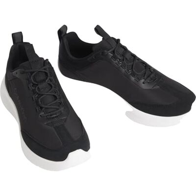 Calvin Klein Light Eva Runner Hm0hm02241 Lage sneakers voor heren, zwart, zwart, glanzend wit 43.5 EU Calvin Klein Light Eva Runner Hm0hm02241 Lage sneakers voor heren, zwart, zwart, glanzend wit 43.5 EU
