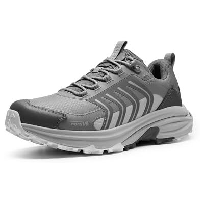 NORTIV 8 Lichte en waterdichte wandelschoenen voor heren met antislipzool, Lichtgrijs, 44 EU 44 EU NORTIV 8 Lichte en waterdichte wandelschoenen voor heren met antislipzool, Lichtgrijs, 44 EU 44 EU