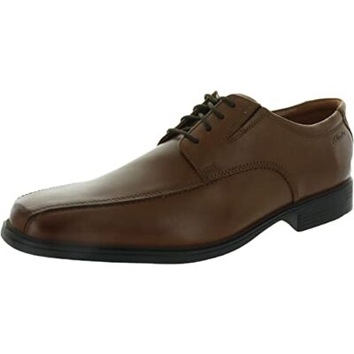 Clarks Tilden Walk' plat Oxfordheren, Bruin leder, 47 EU 47 EU Clarks Tilden Walk' plat Oxfordheren, Bruin leder, 47 EU 47 EU