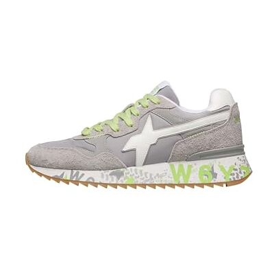 w6yz Sneakers van technische stof en suède, Grijs-Wit, 46 EU nauwe pasvorm 46 EU nauwe pasvorm w6yz Sneakers van technische stof en suède, Grijs-Wit, 46 EU nauwe pasvorm 46 EU nauwe pasvorm