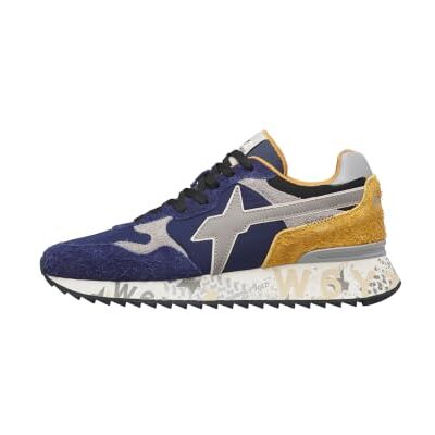 w6yz Sneakers en daim et tissu, Marine-Gris-Bleu 42 42 EU Étroit w6yz Sneakers en daim et tissu, Marine-Gris-Bleu 42 42 EU Étroit