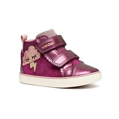 Geox B Gisli Girl Basketbal voor meisjes, Donker Paars, 21 EU 21 EU Geox B Gisli Girl Basketbal voor meisjes, Donker Paars, 21 EU 21 EU