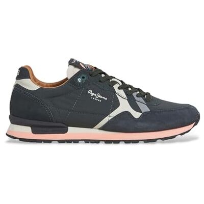 Pepe Jeans Brit Prints M heren sneakers, zwart., 44.5 EU 44.5 EU Pepe Jeans Brit Prints M heren sneakers, zwart., 44.5 EU 44.5 EU