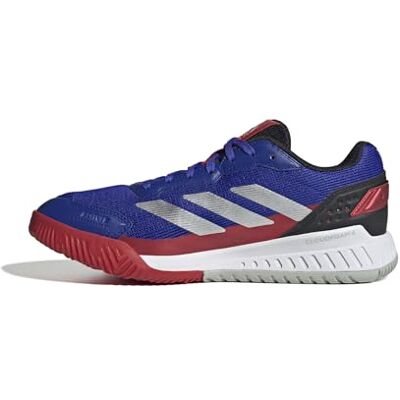 Adidas Heren Courtquick Padel Shoes, Lucid Blue/Zilver Metallic/Lucid Red, 38 2/3 EU 38 2/3 EU Adidas Heren Courtquick Padel Shoes, Lucid Blue/Zilver Metallic/Lucid Red, 38 2/3 EU 38 2/3 EU