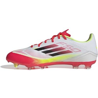 Adidas Uniseks F50 LEAGUE Voetballaarzen FG/MG, Cloud White/Core Black/Solar Yellow, 47 1/3 EU 47 1/3 EU Adidas Uniseks F50 LEAGUE Voetballaarzen FG/MG, Cloud White/Core Black/Solar Yellow, 47 1/3 EU 47 1/3 EU
