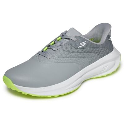 Skechers Go Golf Heren Synthetische Upper Lace Up Spike Less Golfschoen Heren, grijs, wit, limoen, 44 EU 44 EU Skechers Go Golf Heren Synthetische Upper Lace Up Spike Less Golfschoen Heren, grijs, wit, limoen, 44 EU 44 EU