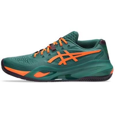 Asics Gel-Resolution X Padel Baskets pour homme, Jewel Green Energy Orange, 48 EU 48 EU Asics Gel-Resolution X Padel Baskets pour homme, Jewel Green Energy Orange, 48 EU 48 EU
