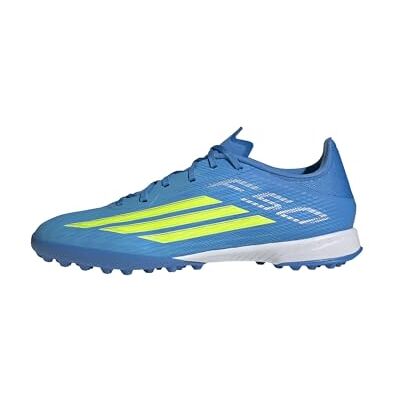 Adidas F50 League Turf voetbalschoenen, uniseks, Lucid Ray Blue/Team Solar Yellow 2/Lucid Aquamarine 41 1/3 EU Adidas F50 League Turf voetbalschoenen, uniseks, Lucid Ray Blue/Team Solar Yellow 2/Lucid Aquamarine 41 1/3 EU