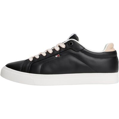Tommy Hilfiger Icon Court Sneaker Fw0fw08815 BasFemme, Zwart, 38 EU 38 EU Tommy Hilfiger Icon Court Sneaker Fw0fw08815 BasFemme, Zwart, 38 EU 38 EU