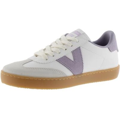 victoria 1126206 Berlin Ciclista Sneakers met lederlook en kleurrijke onderdelen en karamelzool voor dames, Lila., 35 EU 35 EU victoria 1126206 Berlin Ciclista Sneakers met lederlook en kleurrijke onderdelen en karamelzool voor dames, Lila., 35 EU 35 EU