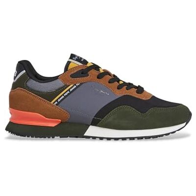 Pepe Jeans London Mood M Sneakers voor heren, kakigroen groen, 42 EU 42 EU Pepe Jeans London Mood M Sneakers voor heren, kakigroen groen, 42 EU 42 EU