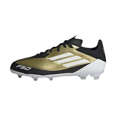 Adidas F50 LEAGUE MESSI Voetbalschoenen Firm Ground voetbalschoenen, uniseks, Goud Metallic / Cloud White / Core Black, 37 1/3 EU 37 1/3 EU Adidas F50 LEAGUE MESSI Voetbalschoenen Firm Ground voetbalschoenen, uniseks, Goud Metallic / Cloud White / Core Black, 37 1/3 EU 37 1/3 EU