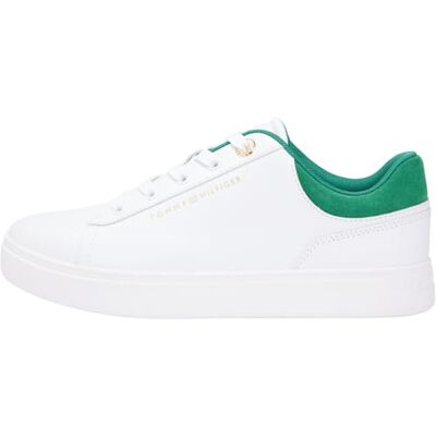 Tommy Hilfiger Casual Cupsole Sneaker Fw0fw09020 BasFemme, wit, groen, 39 EU 39 EU Tommy Hilfiger Casual Cupsole Sneaker Fw0fw09020 BasFemme, wit, groen, 39 EU 39 EU